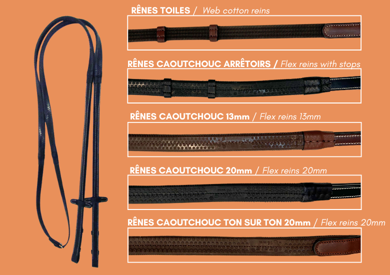 Rênes caoutchouc / Flex reins - Cavaletti